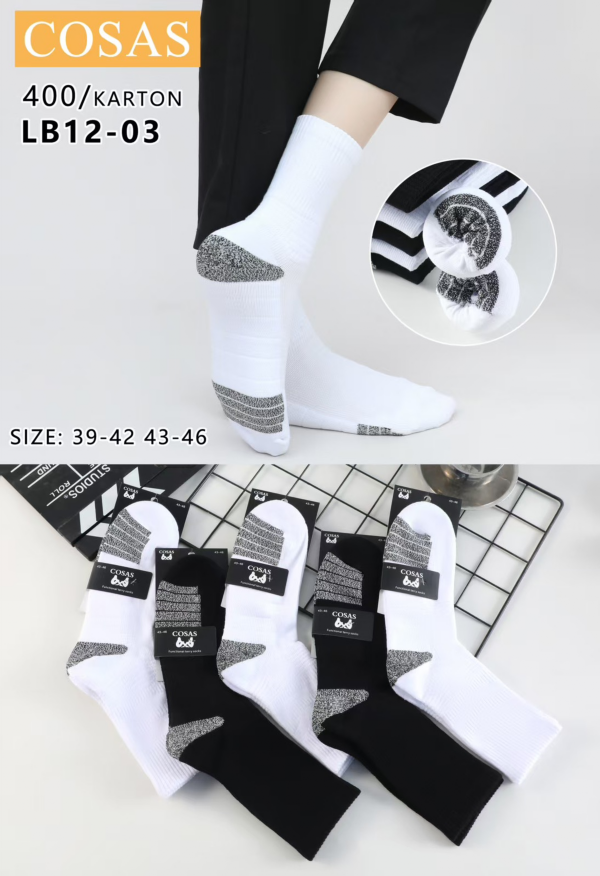 Skarpety męskie Roz 39-46, 1 kolor Paczka 40 szt 1